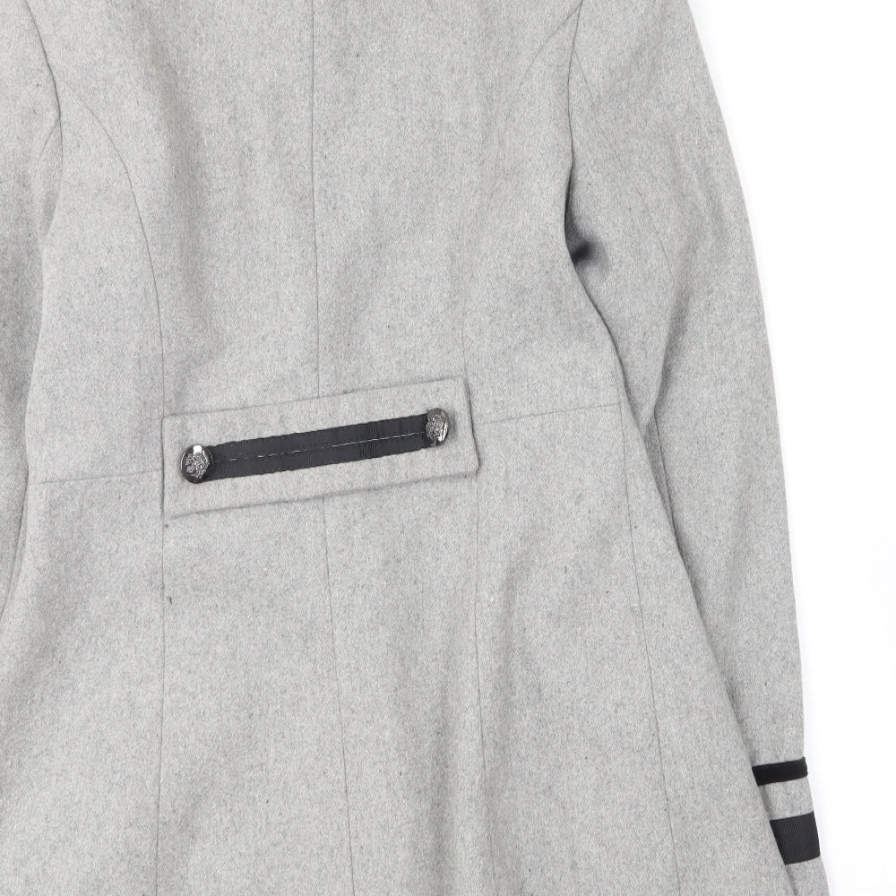 Red Herring Womens Grey   Overcoat Coat Size 10