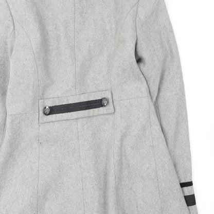 Red Herring Womens Grey   Overcoat Coat Size 10