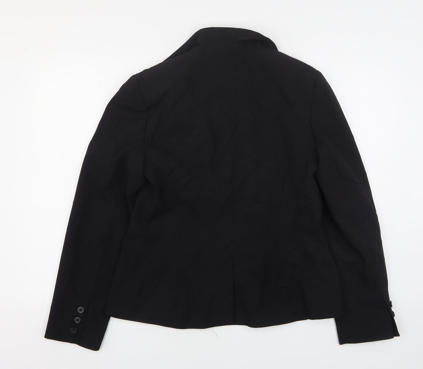 Womens UK Size 14 Preworn Regular Black Suit Jacket