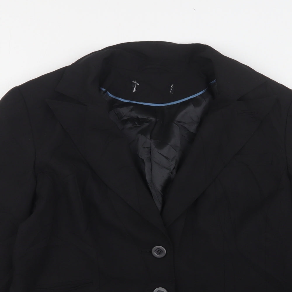 Womens UK Size 14 Preworn Regular Black Suit Jacket