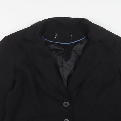 Womens UK Size 14 Preworn Regular Black Suit Jacket