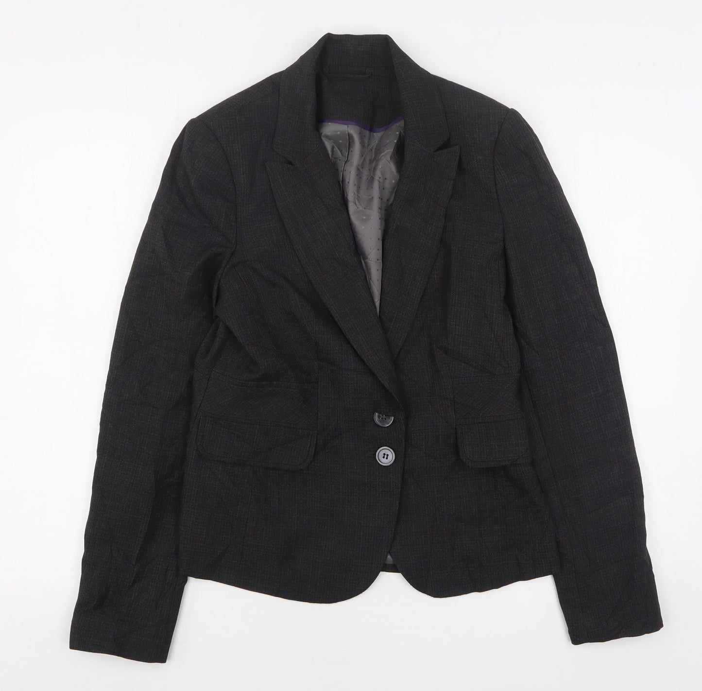 F&F Womens Grey  Polyester Jacket Suit Jacket Size 12