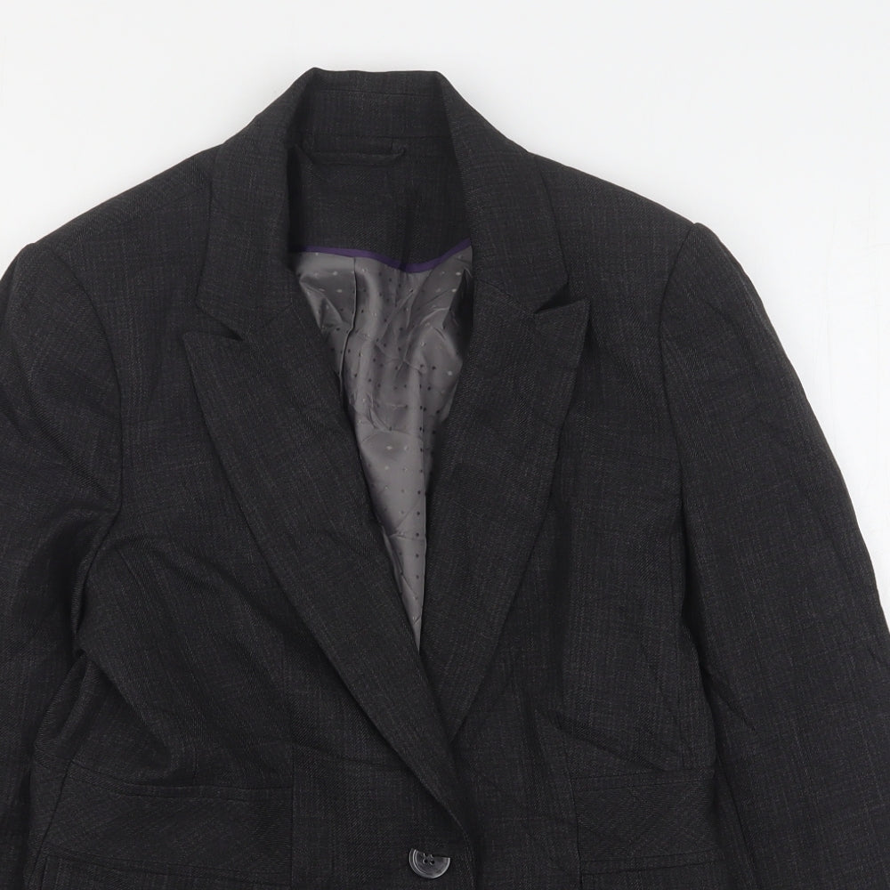 F&F Womens Grey  Polyester Jacket Suit Jacket Size 12