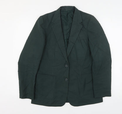 John Lewis Womens Green  Polyester Jacket Suit Jacket Size 12