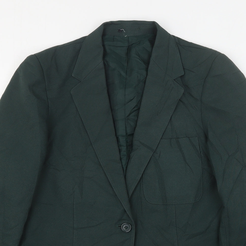 John Lewis Womens Green  Polyester Jacket Suit Jacket Size 12