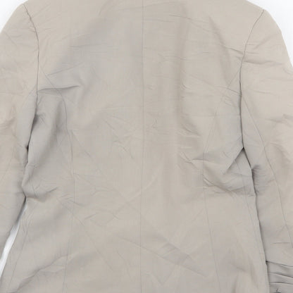 Atmosphere Womens Beige  Polyester Jacket Suit Jacket Size 6