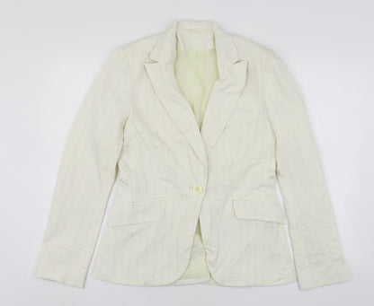 Womens UK Size 12 Bay Regular Beige Suit Jacket