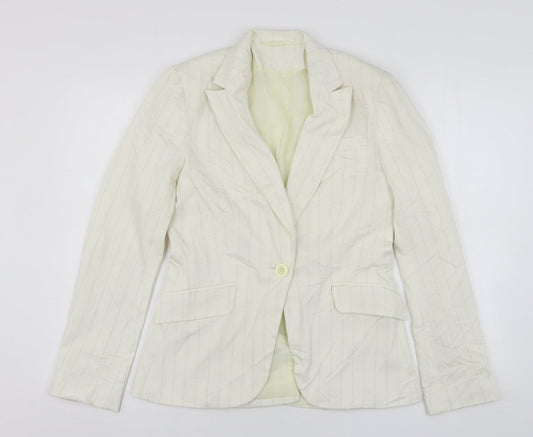 Womens UK Size 12 Bay Regular Beige Suit Jacket
