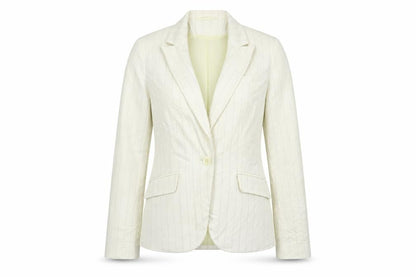 Womens UK Size 12 Bay Regular Beige Suit Jacket