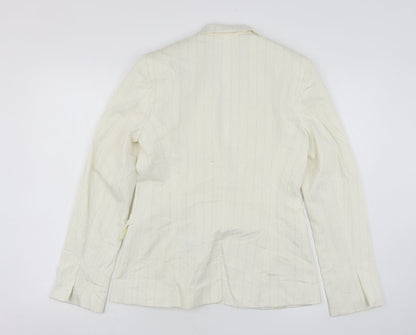 Womens UK Size 12 Bay Regular Beige Suit Jacket