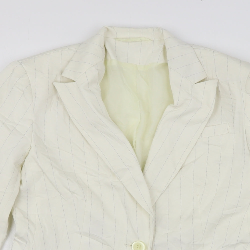 Womens UK Size 12 Bay Regular Beige Suit Jacket
