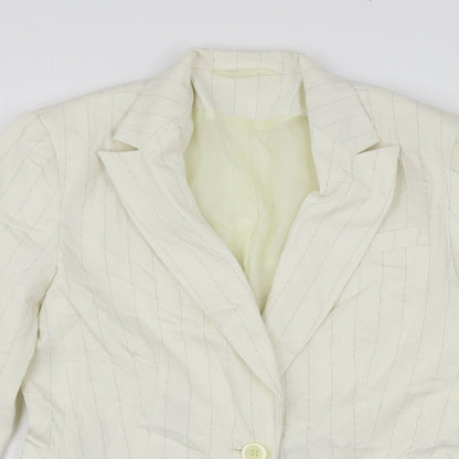 Womens UK Size 12 Bay Regular Beige Suit Jacket