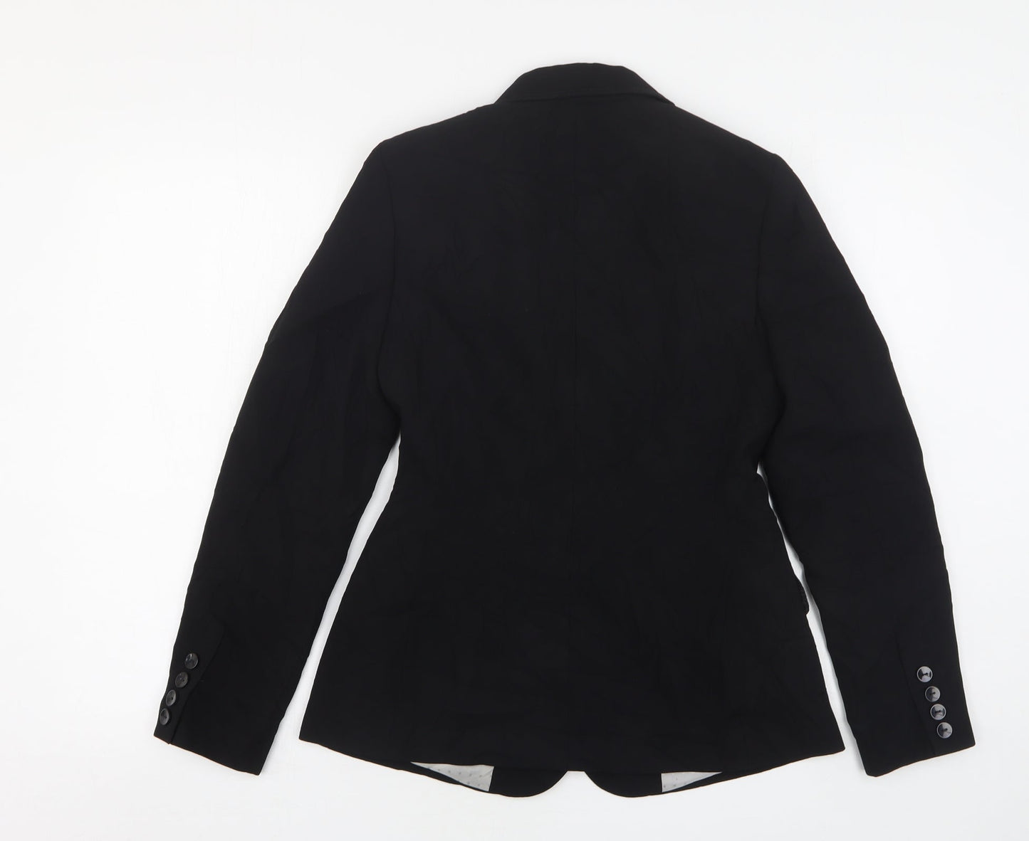 F&F Womens Black  Polyester Jacket Suit Jacket Size 10