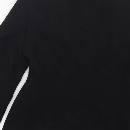 F&F Womens Black  Polyester Jacket Suit Jacket Size 10