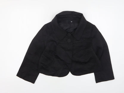 Womens UK Size 8 H&M Black Jacket