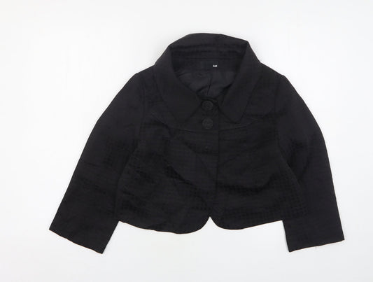 Womens UK Size 8 H&M Black Jacket