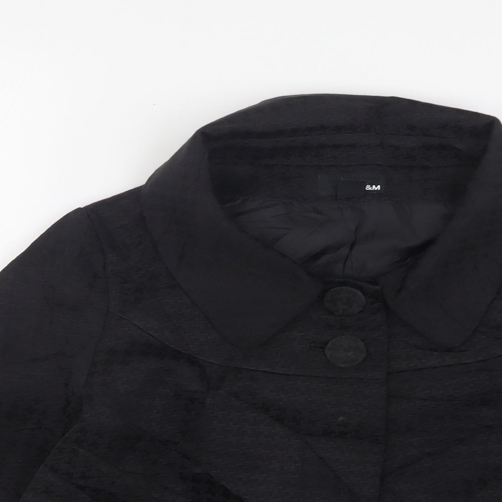 Womens UK Size 8 H&M Black Jacket