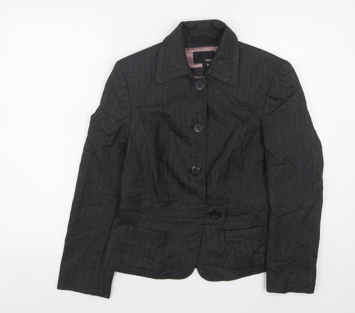 NEXT Womens Grey  Polyester Jacket Suit Jacket Size 10