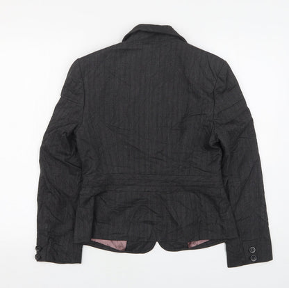 NEXT Womens Grey  Polyester Jacket Suit Jacket Size 10