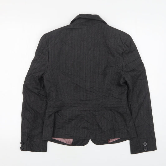 NEXT Womens Grey  Polyester Jacket Suit Jacket Size 10