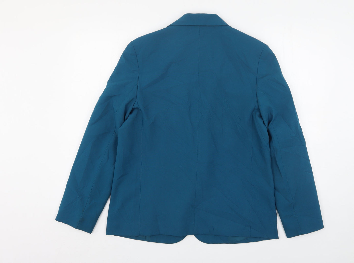 StMichael  Womens Green  Polyester Jacket Suit Jacket Size 12