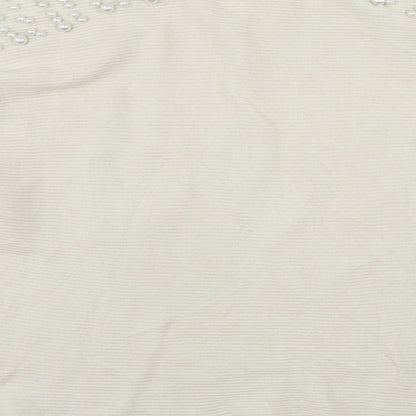 Mc Lorene Womens Beige Round Neck  Viscose Pullover Jumper One Size