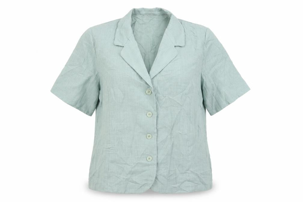 Womens UK Size 14 Paul Separates Green Basic Button-Up