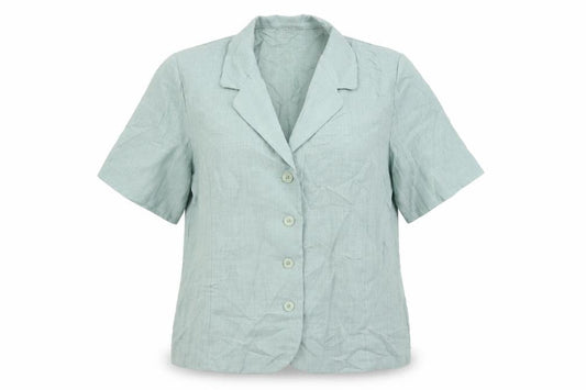 Womens UK Size 14 Paul Separates Green Basic Button-Up