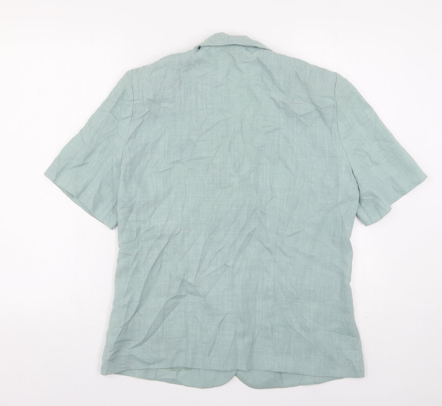 Womens UK Size 14 Paul Separates Green Basic Button-Up