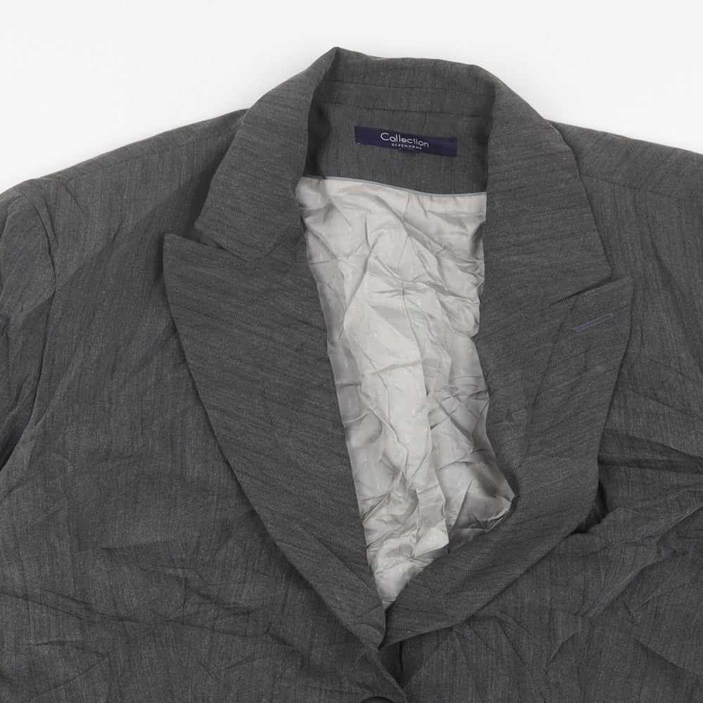 Debenhams Womens Grey  Polyester Jacket Suit Jacket Size 20