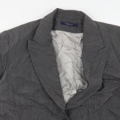 Debenhams Womens Grey  Polyester Jacket Suit Jacket Size 20