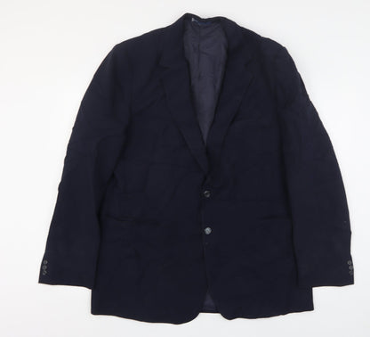 Mens UK Size 46 CandA Regular Blue Suit Jacket