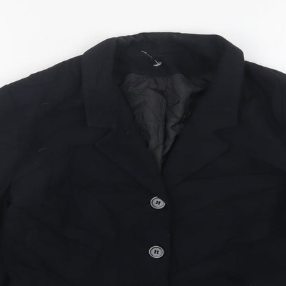 Principles  Womens Black  Polyester Jacket Suit Jacket Size 12