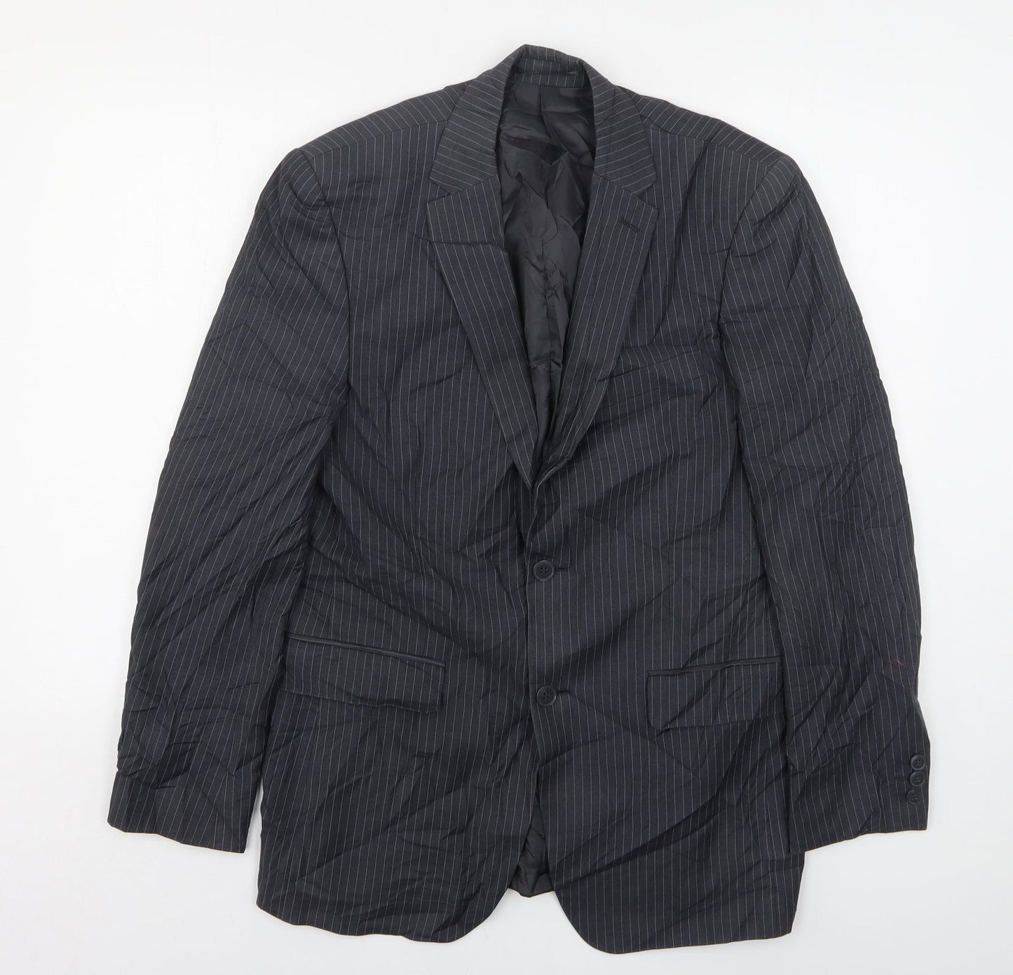 Mens UK Size 38 Karl Jackson Regular Grey Suit Jacket