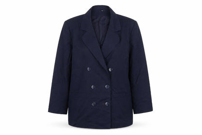 CandA Womens Blue  Polyester Jacket Suit Jacket Size 14