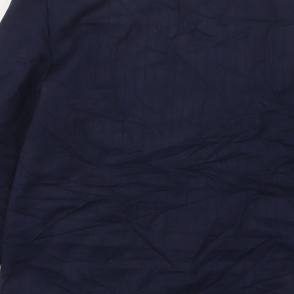 CandA Womens Blue  Polyester Jacket Suit Jacket Size 14