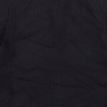 Marks and Spencer Mens Black Striped Wool Jacket Suit Jacket Size 44