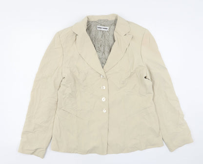 Gerry Weber  Womens Beige  Polyester Jacket Suit Jacket Size 14