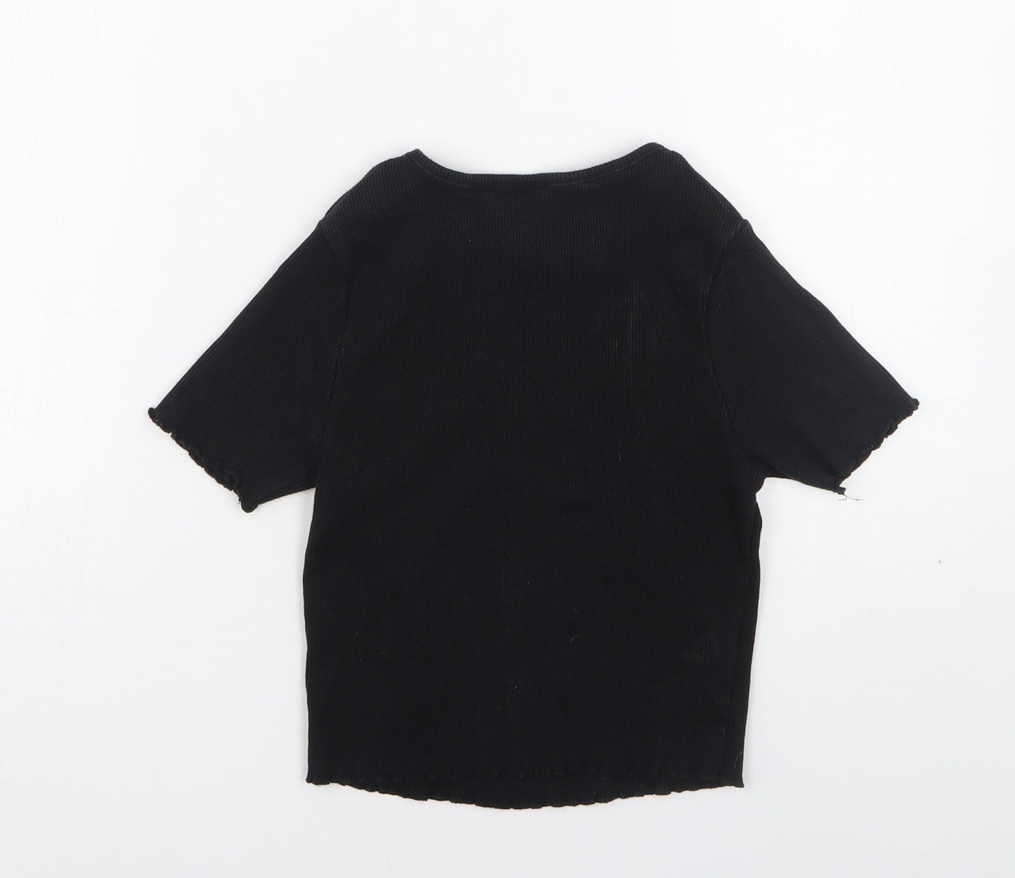 Womens UK Size 8 ASOS Black Basic T-Shirt