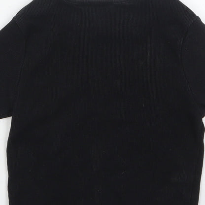 Womens UK Size 8 ASOS Black Basic T-Shirt