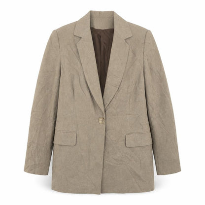 Womens UK Size 12 Essentials Regular Beige Suit Jacket