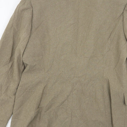 Womens UK Size 12 Essentials Regular Beige Suit Jacket