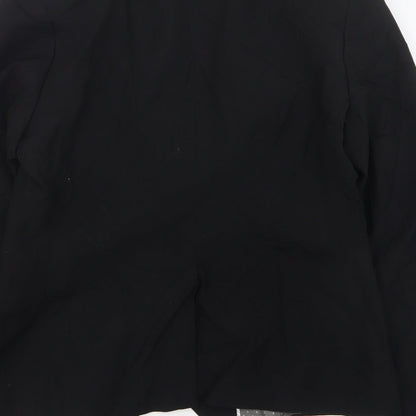 Cadenza Womens Black  Wool Jacket Suit Jacket Size 12