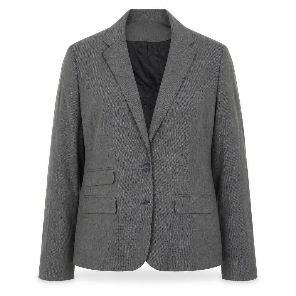 Skopes Womens Grey Polka Dot Wool Jacket Suit Jacket Size 16