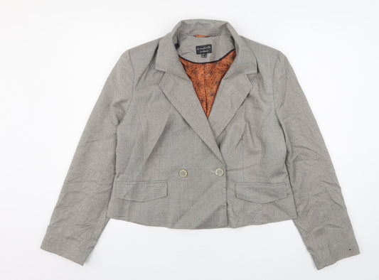 Atmosphere Womens Grey  Polyester Jacket Suit Jacket Size 18