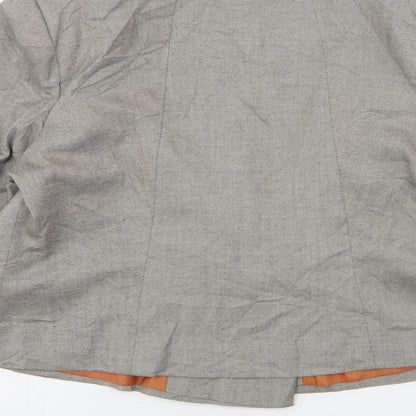 Atmosphere Womens Grey  Polyester Jacket Suit Jacket Size 18