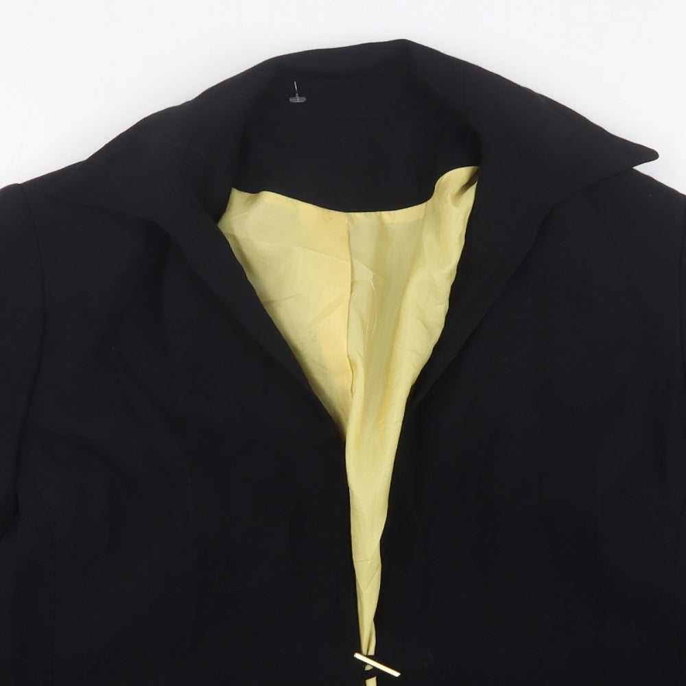 Womens UK Size 14 Preworn Regular Black Suit Jacket
