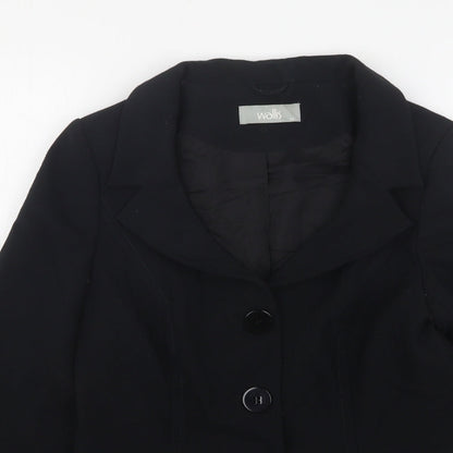 Womens UK Size 10 Wallis Black Jacket