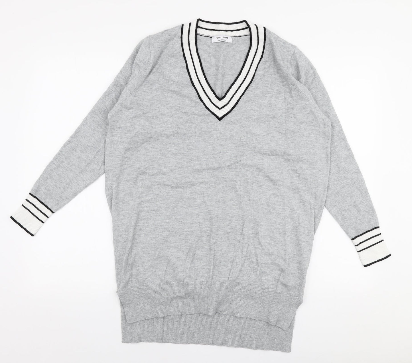 Womens UK Size 12 JD Williams Grey Pullover Jumper