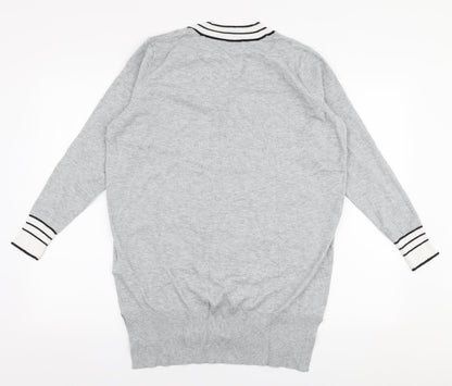 Womens UK Size 12 JD Williams Grey Pullover Jumper